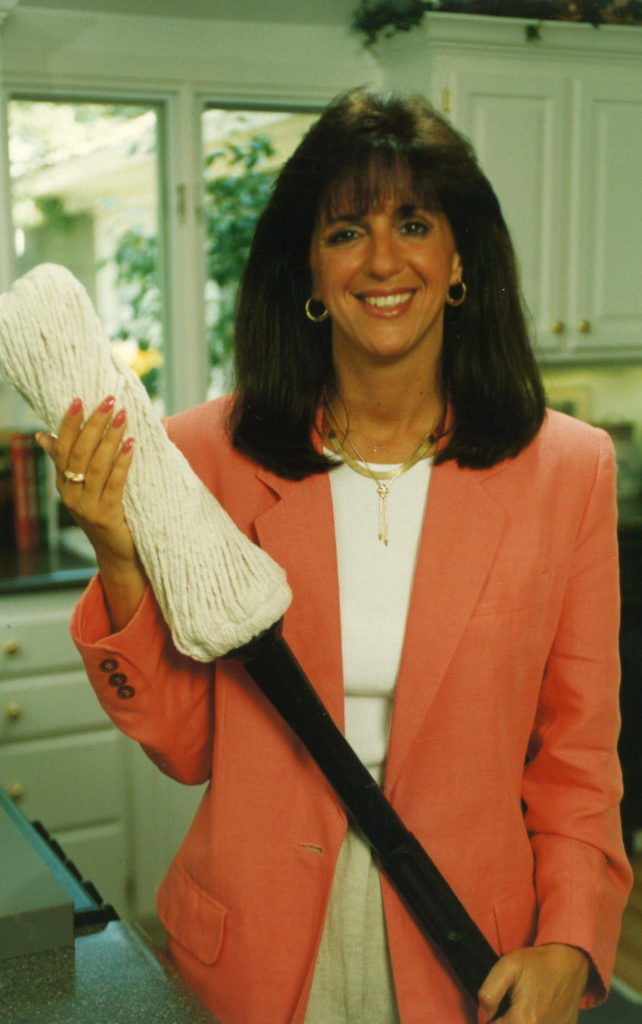 joy mangano with the product that launched her career the miracle mop