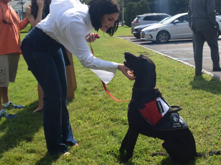 Long Island Funeral Home Uses Comfort Dog To Help Families Grieve