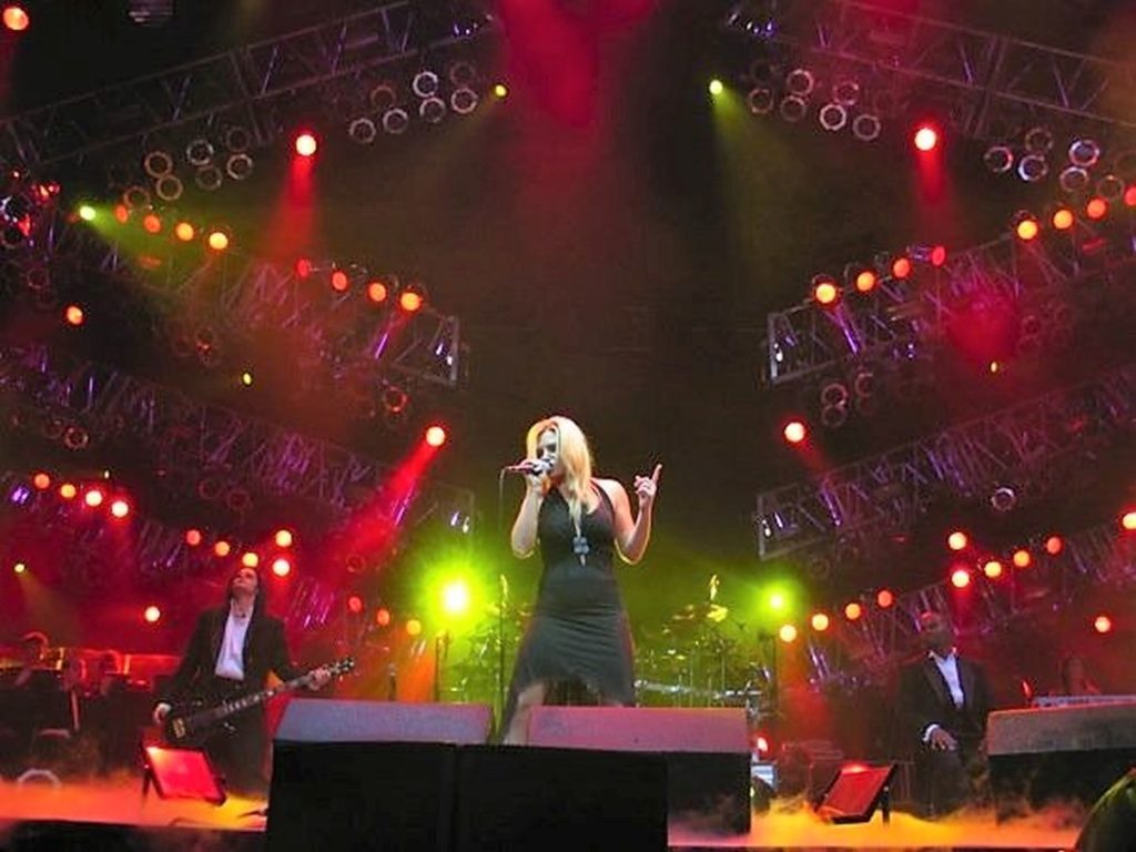 2a. Jennifer Cella performing with TSO – provided by Jennifer Cella