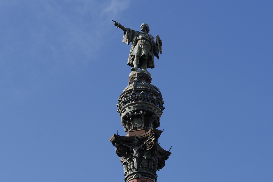 Christopher Columbus Barcelona Sailor Monument Port