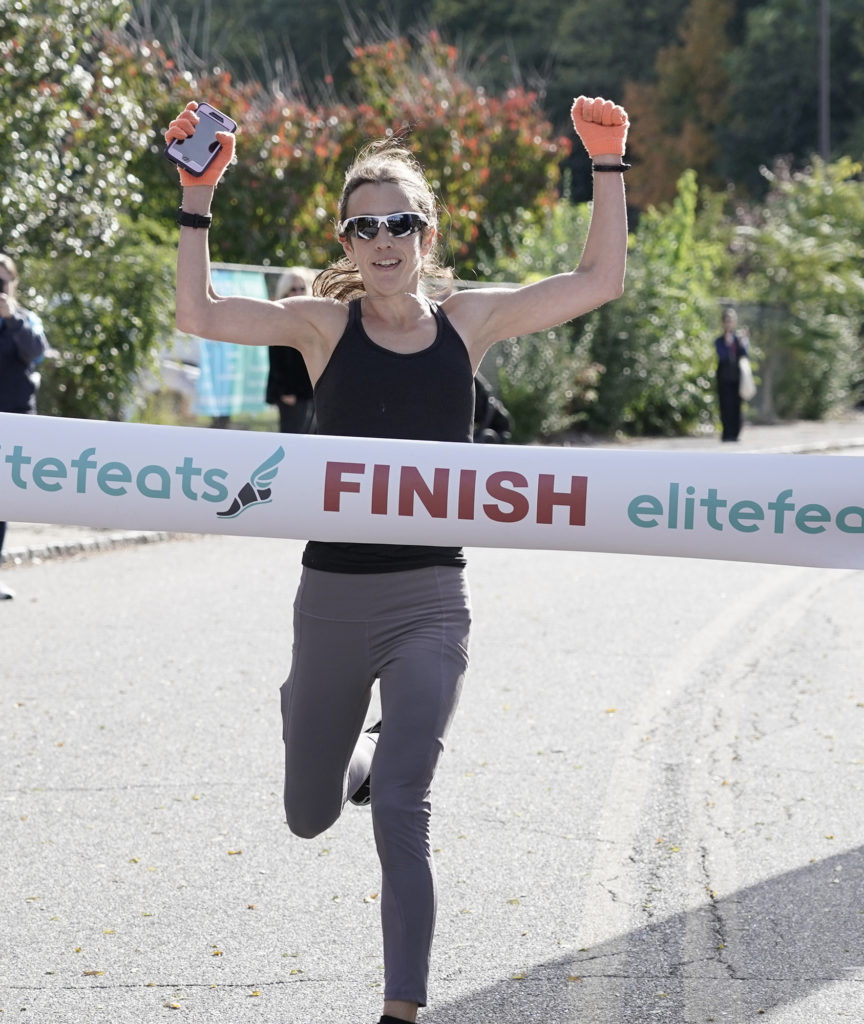 Stronger Than Cancer 5K First Female Overall Shari K.