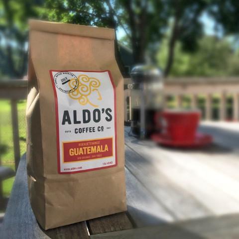 Aldos Coffee Companys Gutemala offering.