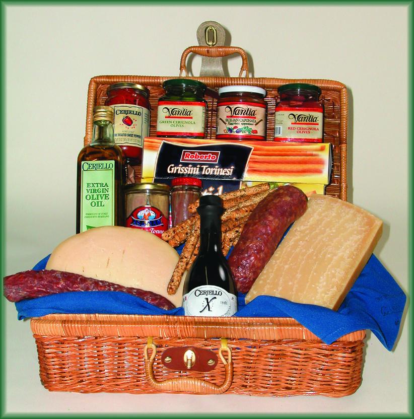 Ceriello Fine Foods Italian Antipasto Gift Basket.