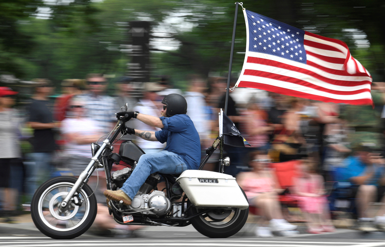 FILE PHOTO: Bikers ride in 32nd Annual Rolling Thunder in Washington