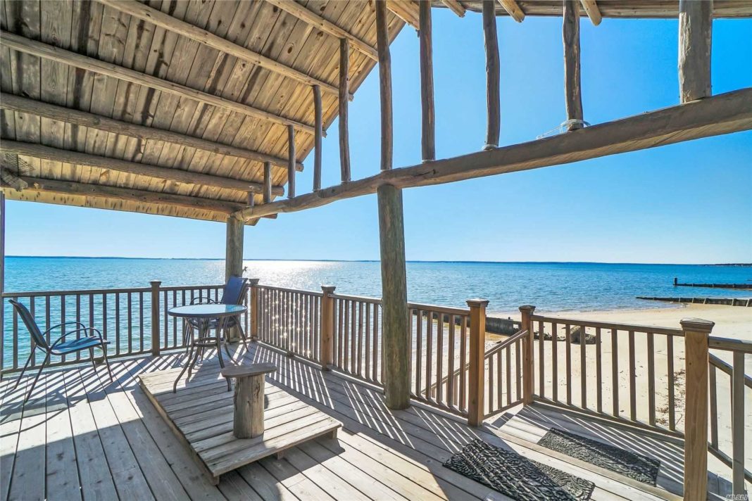 Beachfront Mattituck Log Cabin Asks 1.1M