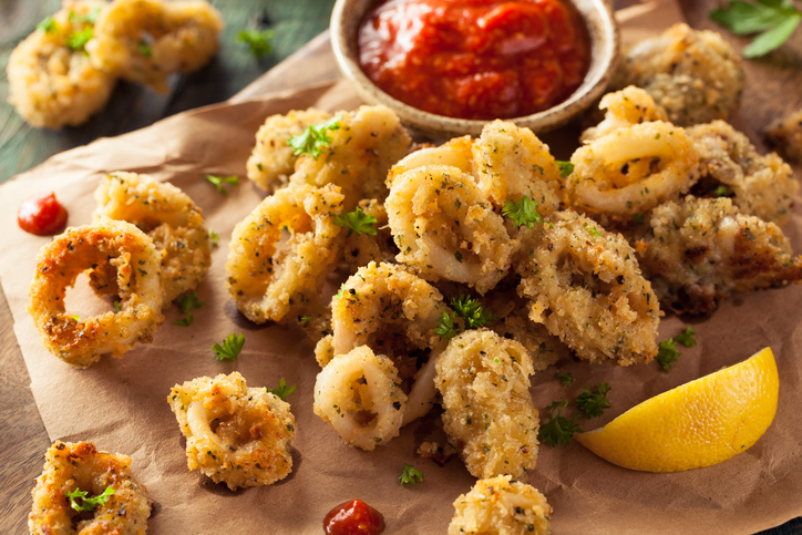 Homemade Breaded Fried Calamari