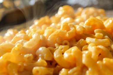 Close up of Macaroni and Cheese