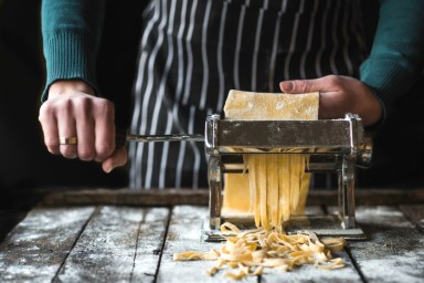 Italian traditional tagliatelle