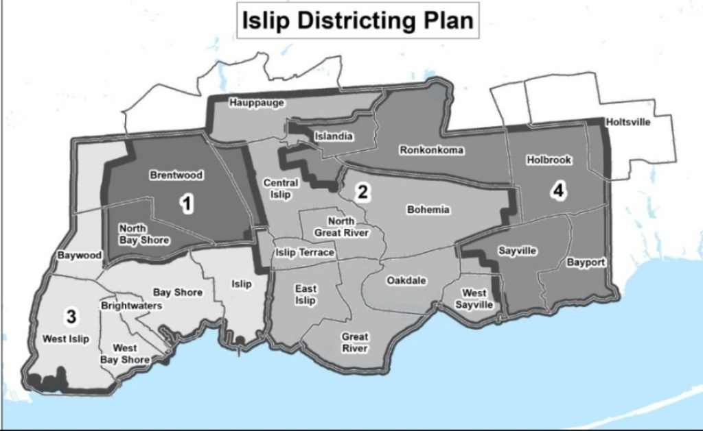 Islip Current District Lines
