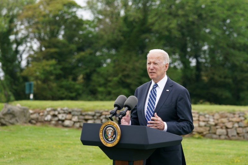 U.S. President Joe Biden visits St. Ives in Cornwall