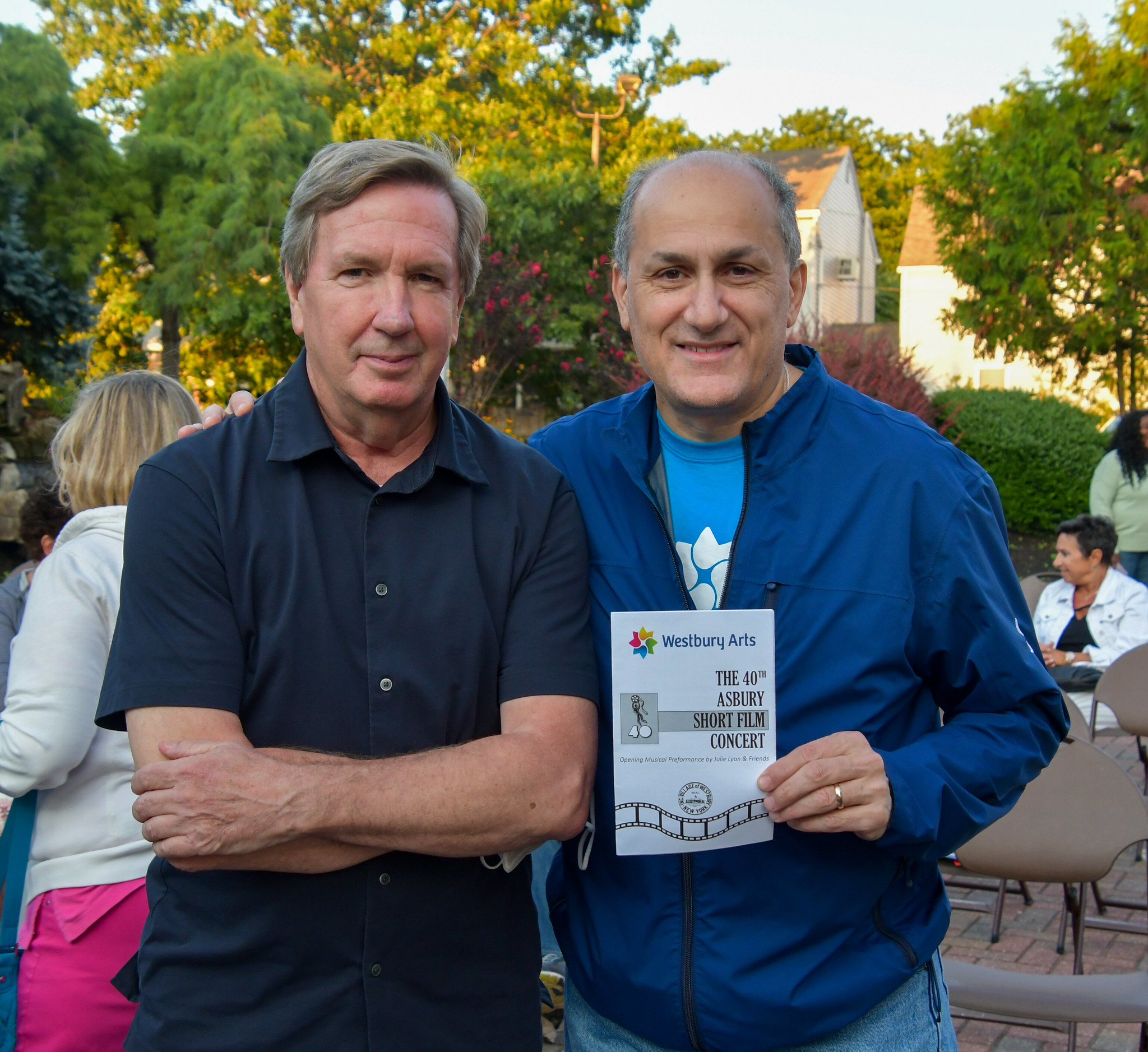 Image 2 Doug LeClaire Director of The Asbury Short Film Concerts Westbury Village Mayor Peter Cavallaro