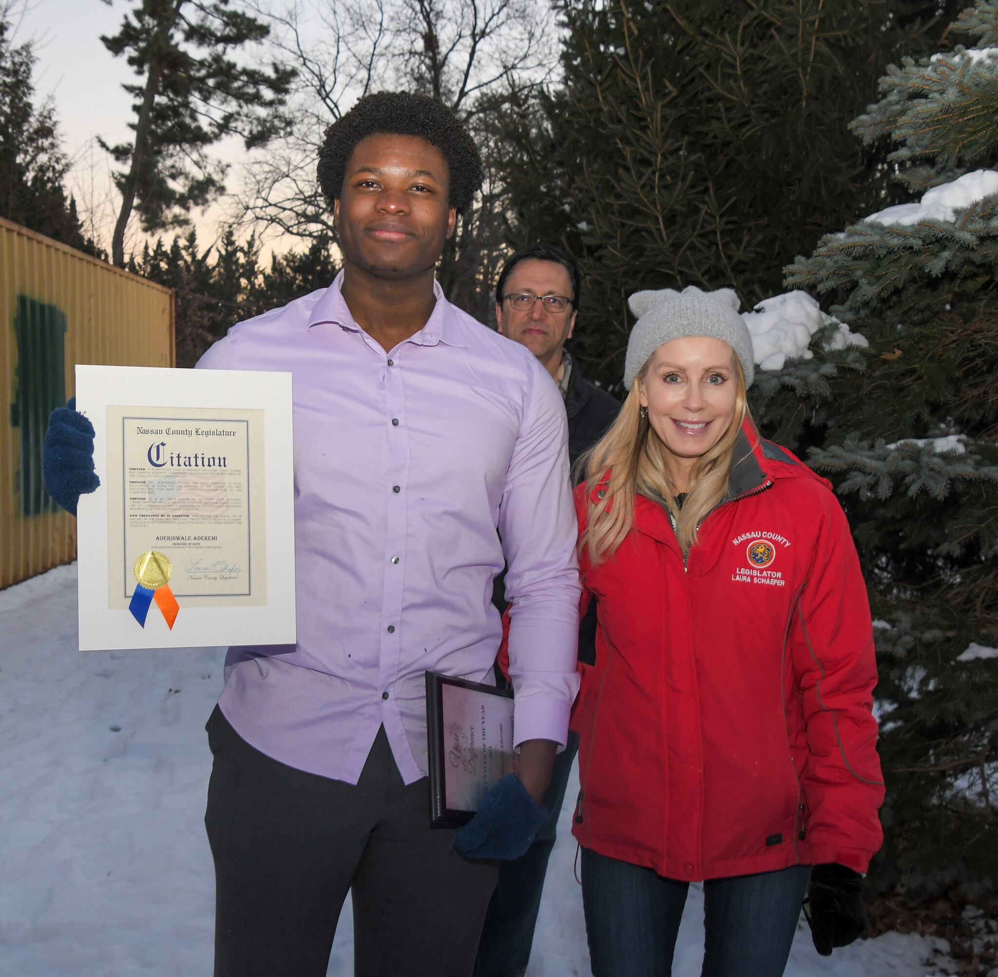 Image 2 2021 Garden City Bird Sanctuary Volunteer of the YearAderinwale Aderemi Nassau County Legislature District 14 Laura Schaefer