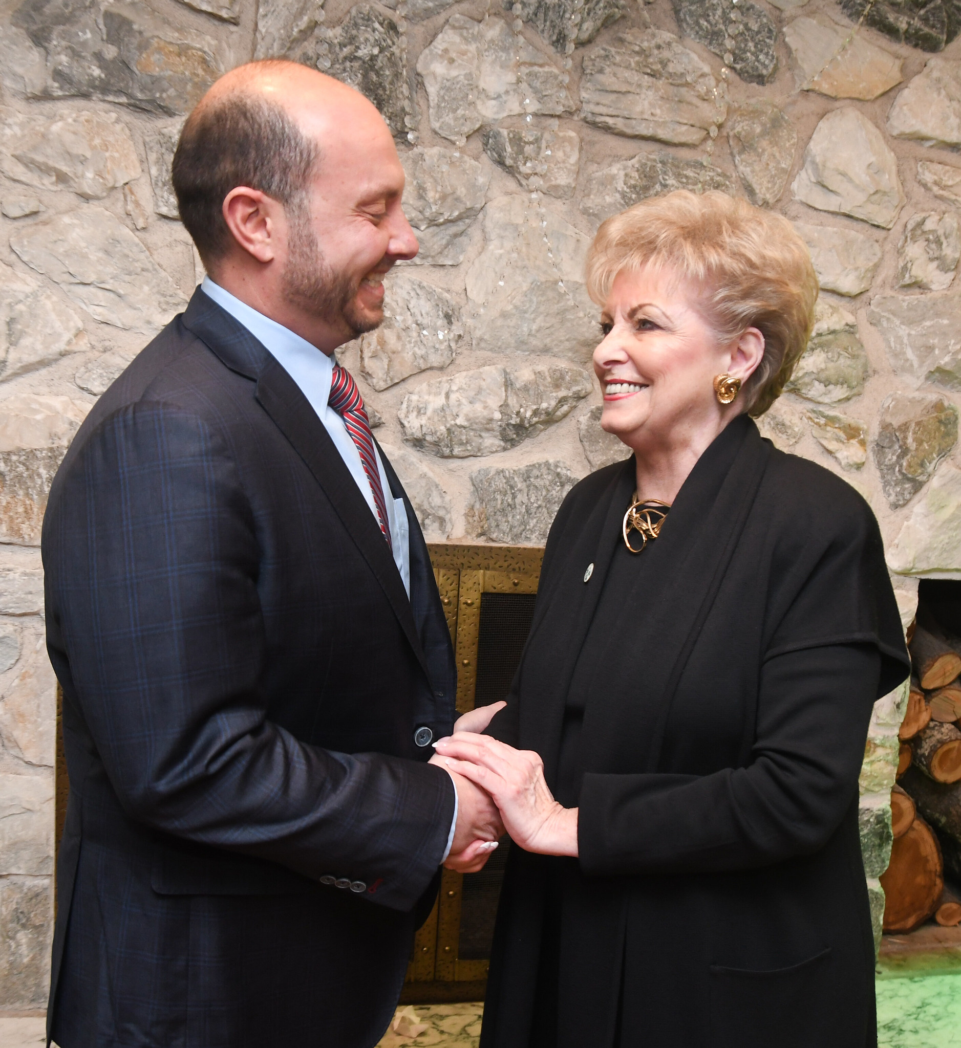 Image 12 Andrew Garbarino President of the Lindenhurst Chamber of Commerce Joann Boettcher