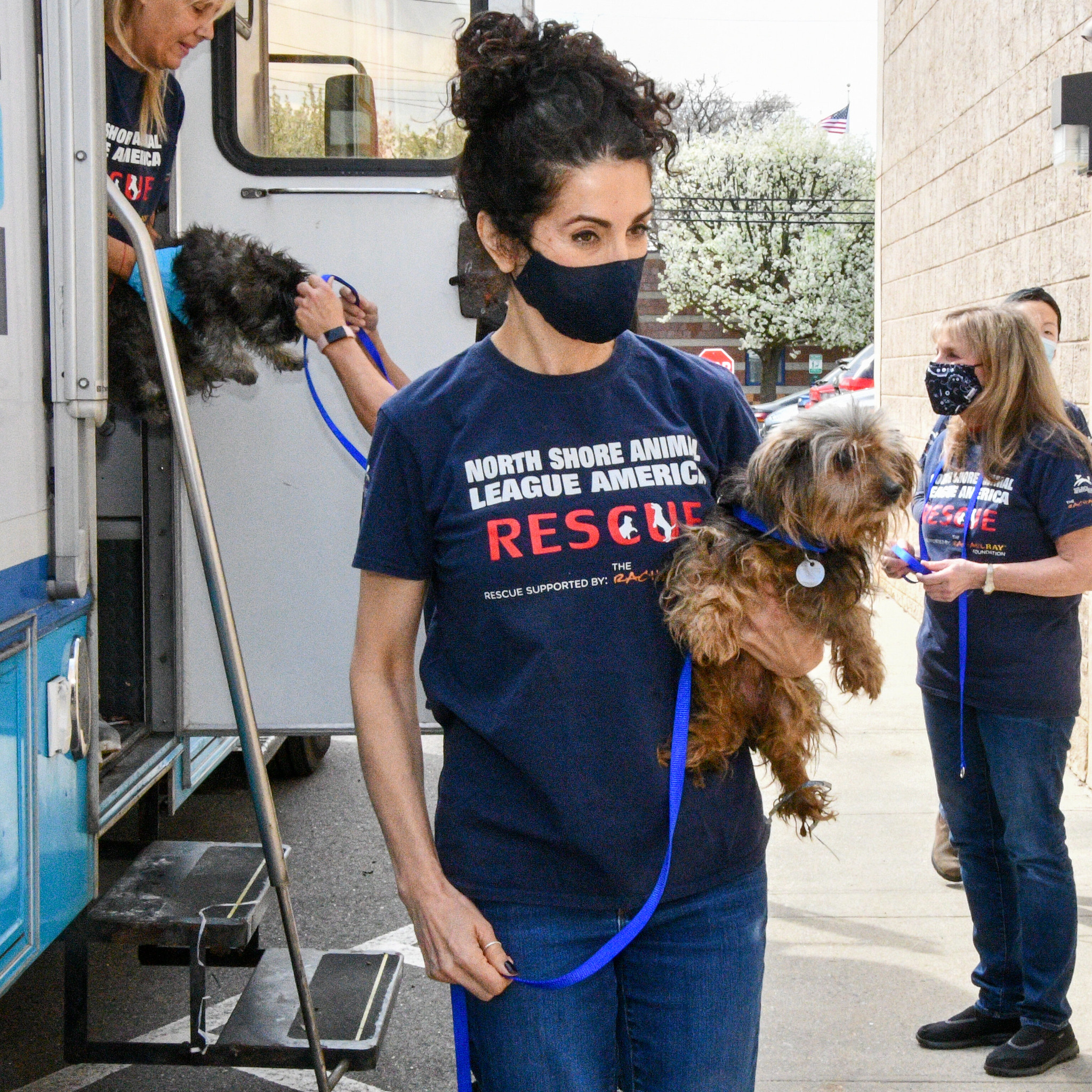 Image 8 Connie Falcone with a rescue puppy