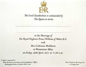 Royal Wedding Invitation