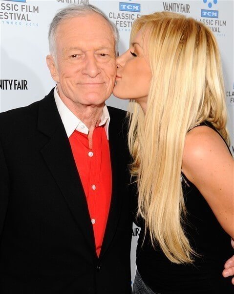 Hugh Hefner and Crystal Harris