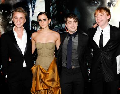 Tom Felton, Emma Watson, Daniel Radcliffe, Rupert Grint