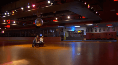 The couple at Hot Skates