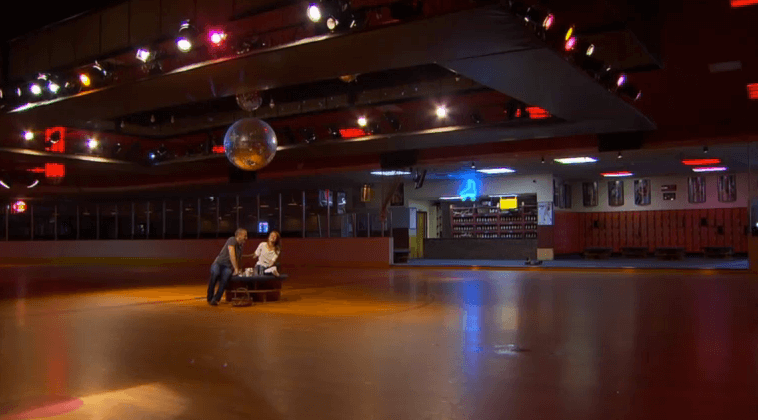 The couple at Hot Skates