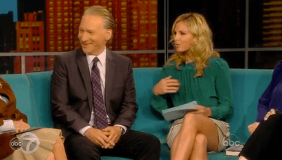 Elizabeth Hasselbeck and Bill Maher