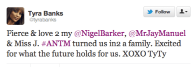 Tyra Banks Tweet