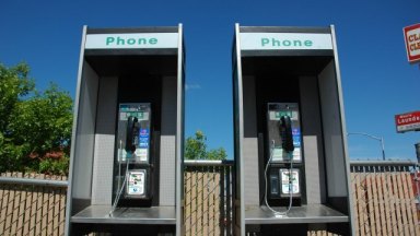 Twin Pay Phone