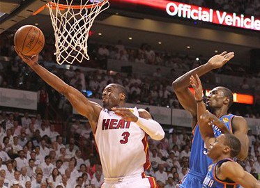 Game 4 of the NBA Finals between the Oklahoma City Thunder against Miami Heat 6/19/2012