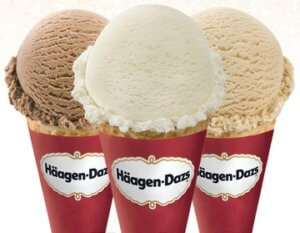 haagen dazs free scoop
