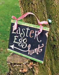 Egg Hunt Sign