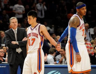 Carmelo Anthony, Jeremy Lin, Mike D’Antoni