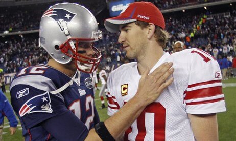 Eli Manning, Tom Brady