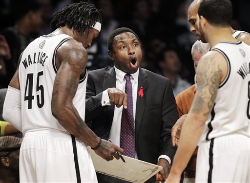 Deron Williams and Coach Avery Johnson, New Jersey Nets