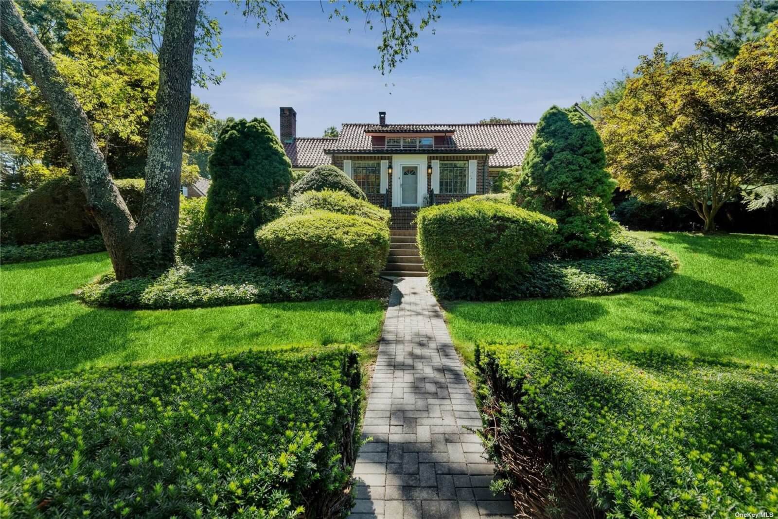 Gated Brick Colonial Estate in Greenlawn Asks 1.2M