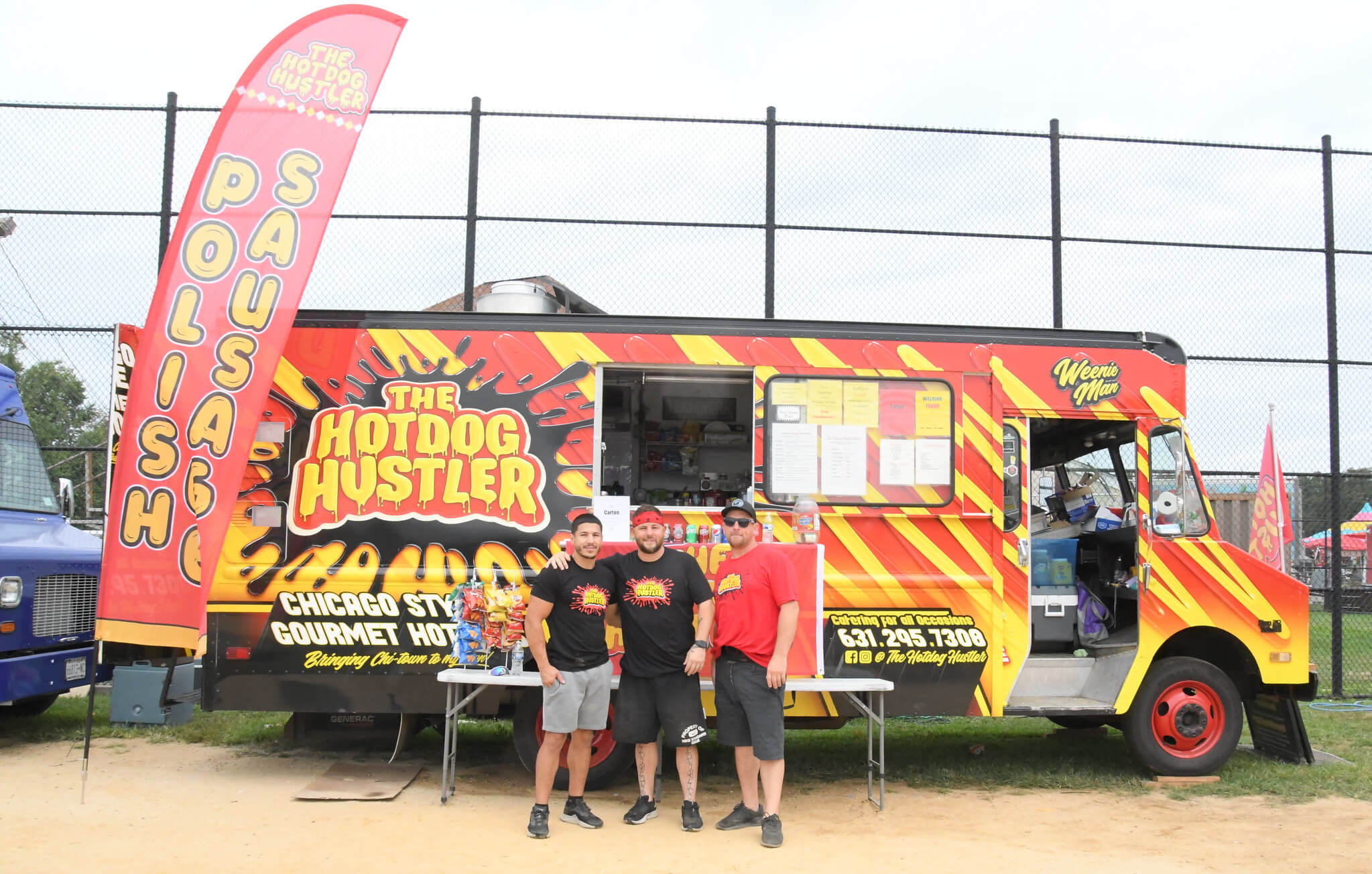 Image 7 Destin Ortiz JR schmidt Jon Torborg owners of the Hotdog Hustler