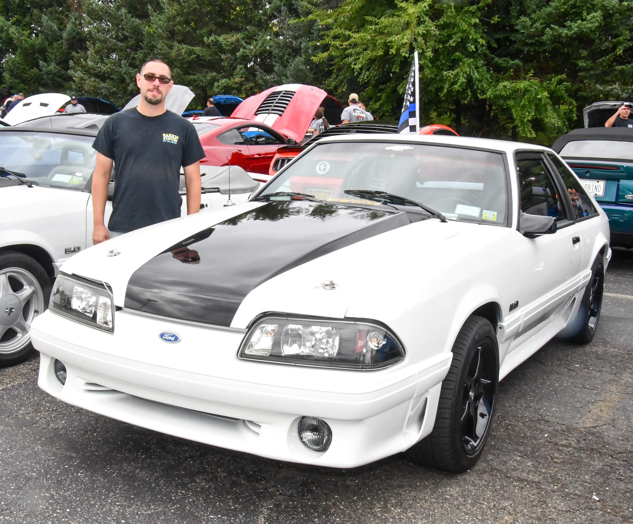 image 10 dominick artale with his 89 white mustang gt