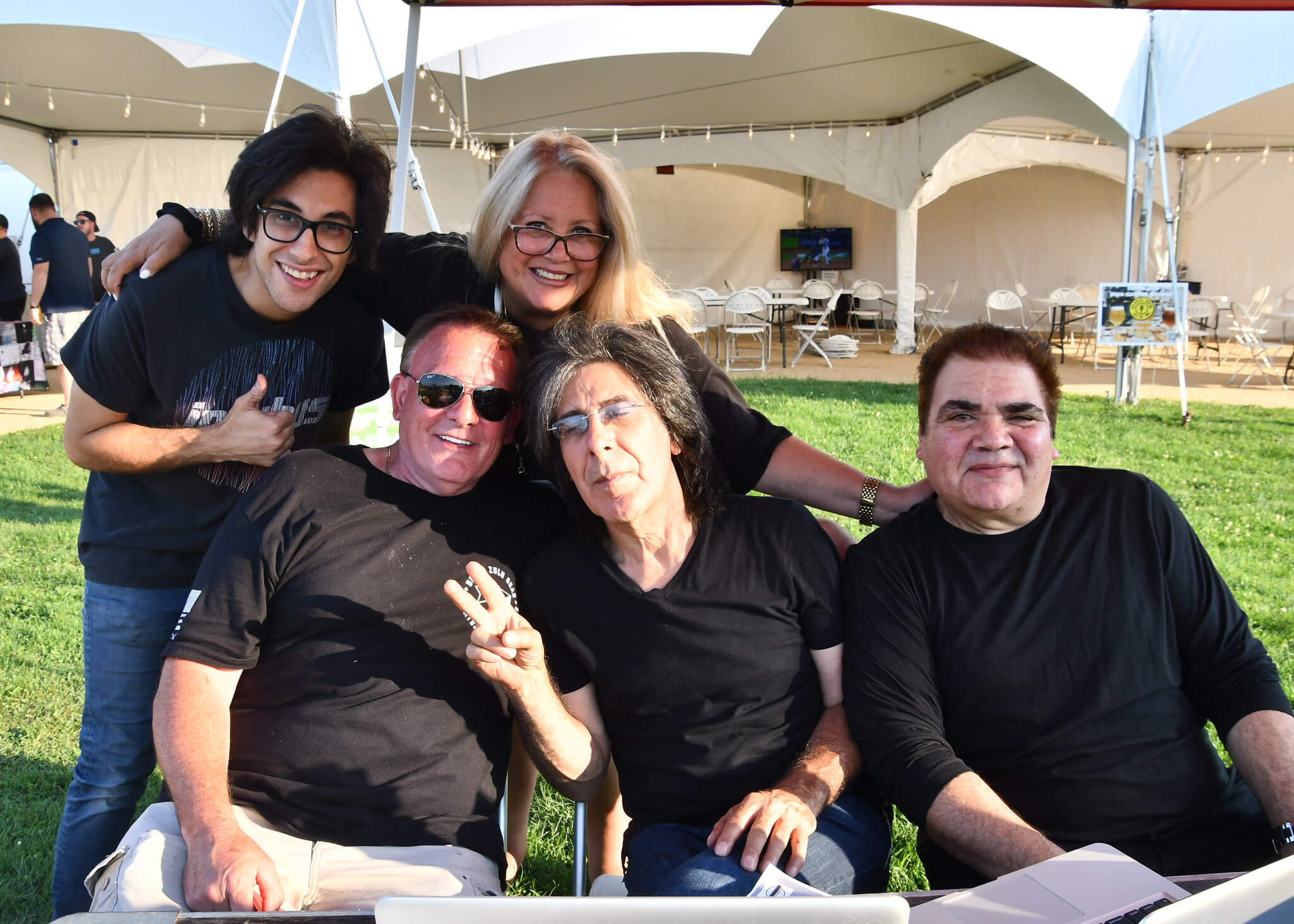 image 2 f michael kreischer john marino len pyros b nick marino lisa pyros kreischer