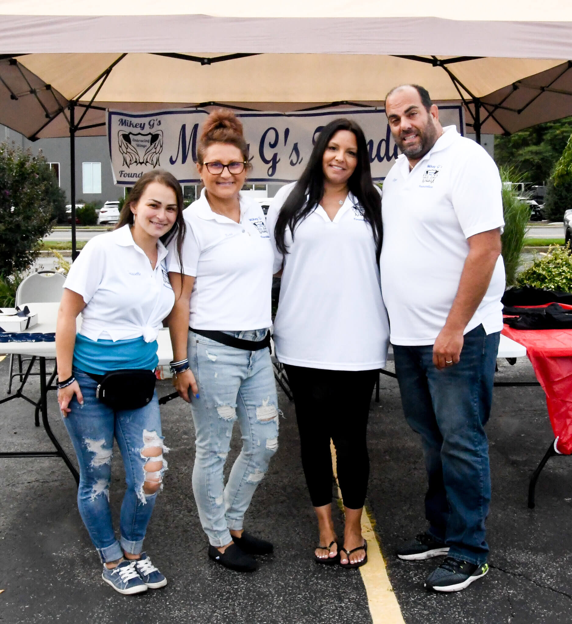 image 2 mikey gs embracing wings foundation board members danielle nicole carmen bocci geraldi natalie tierney enzo tutino