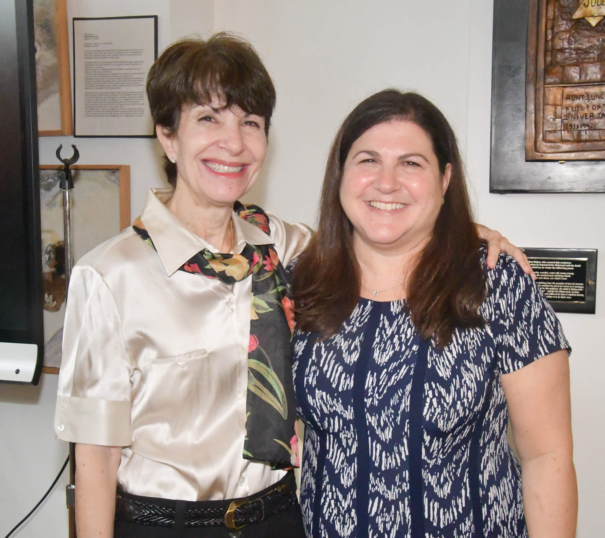 Image 14 Barbara Juhel Chairperson of the Irving Roth Holocaust Resource Center Lauren Resnikoff