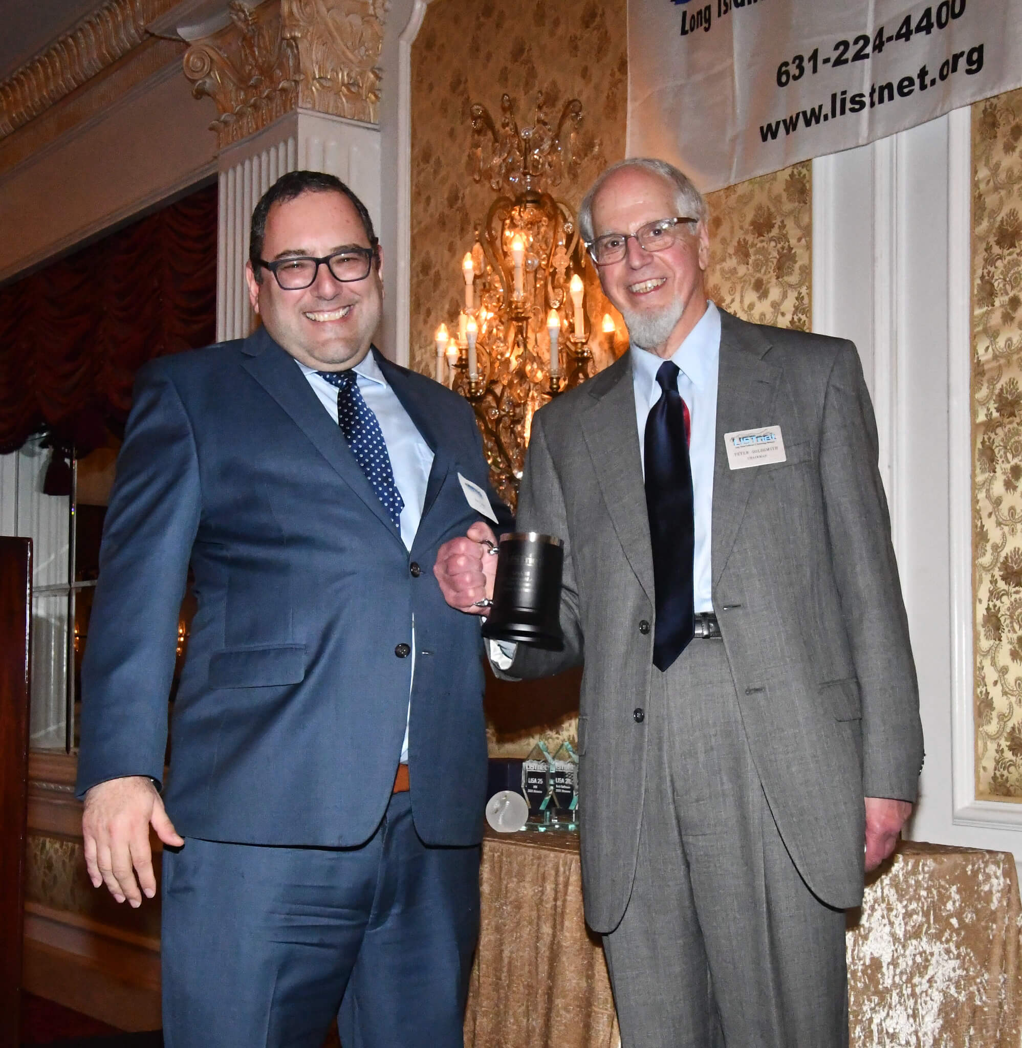 Image 3 Paul Trapani President LISTnet Peter Goldsmith Chairman of LISTnet