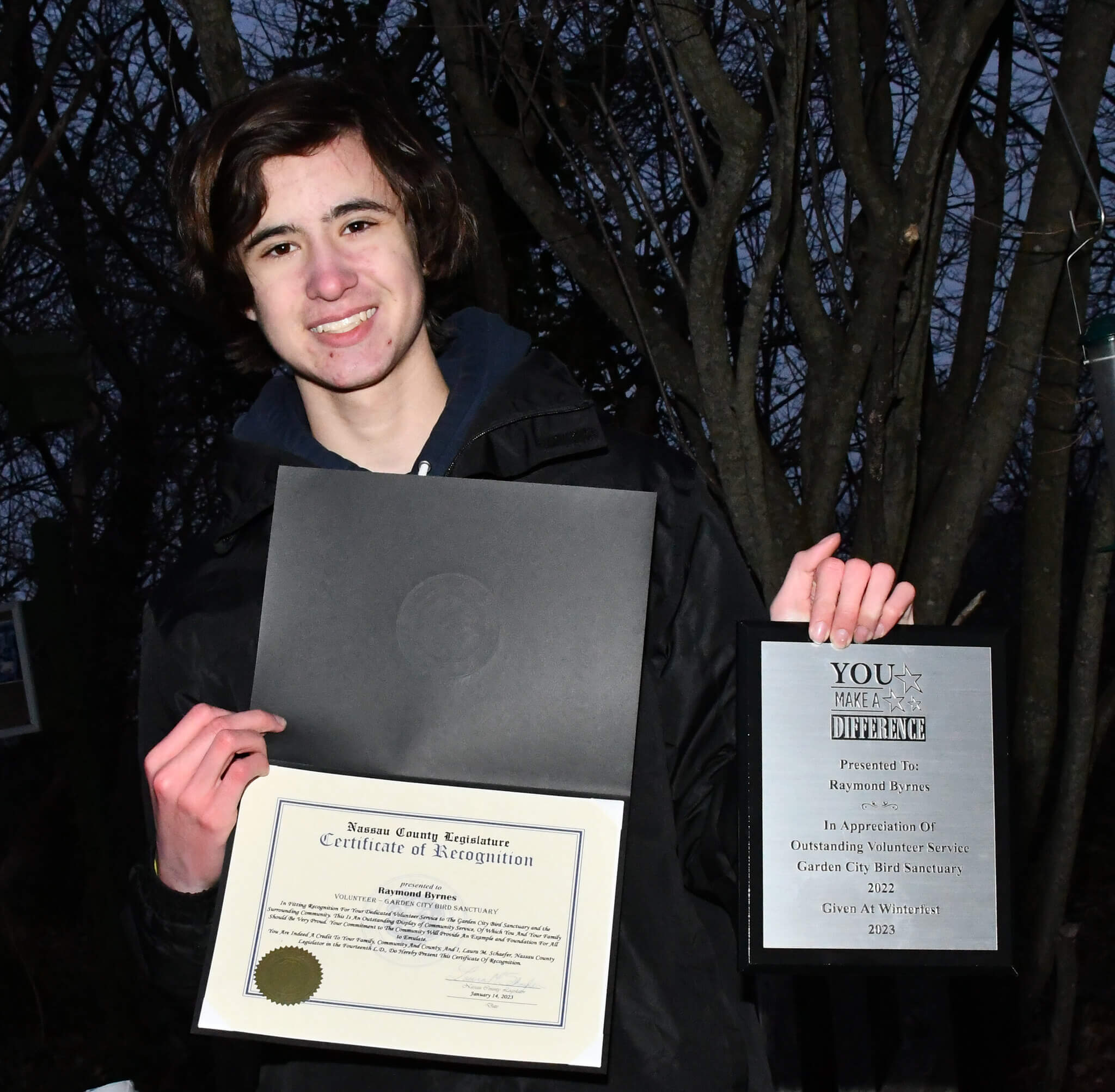 image 6 raymond byrnes honored as a volunteer