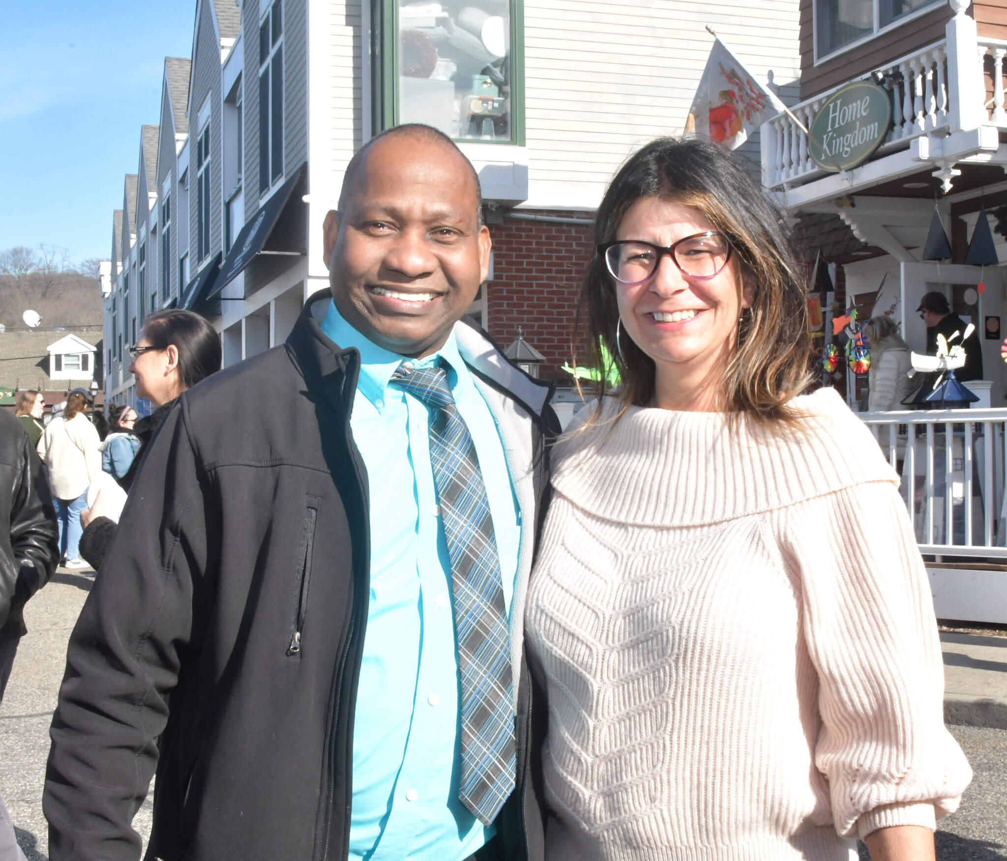 image 2 president of the port jefferson bid roger rutherford johanna zehentner