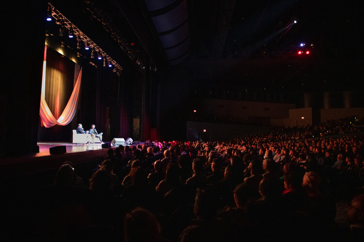 Trevor Noah and Roy Wood Jr. at Tilles Center photo credit Jack Roman