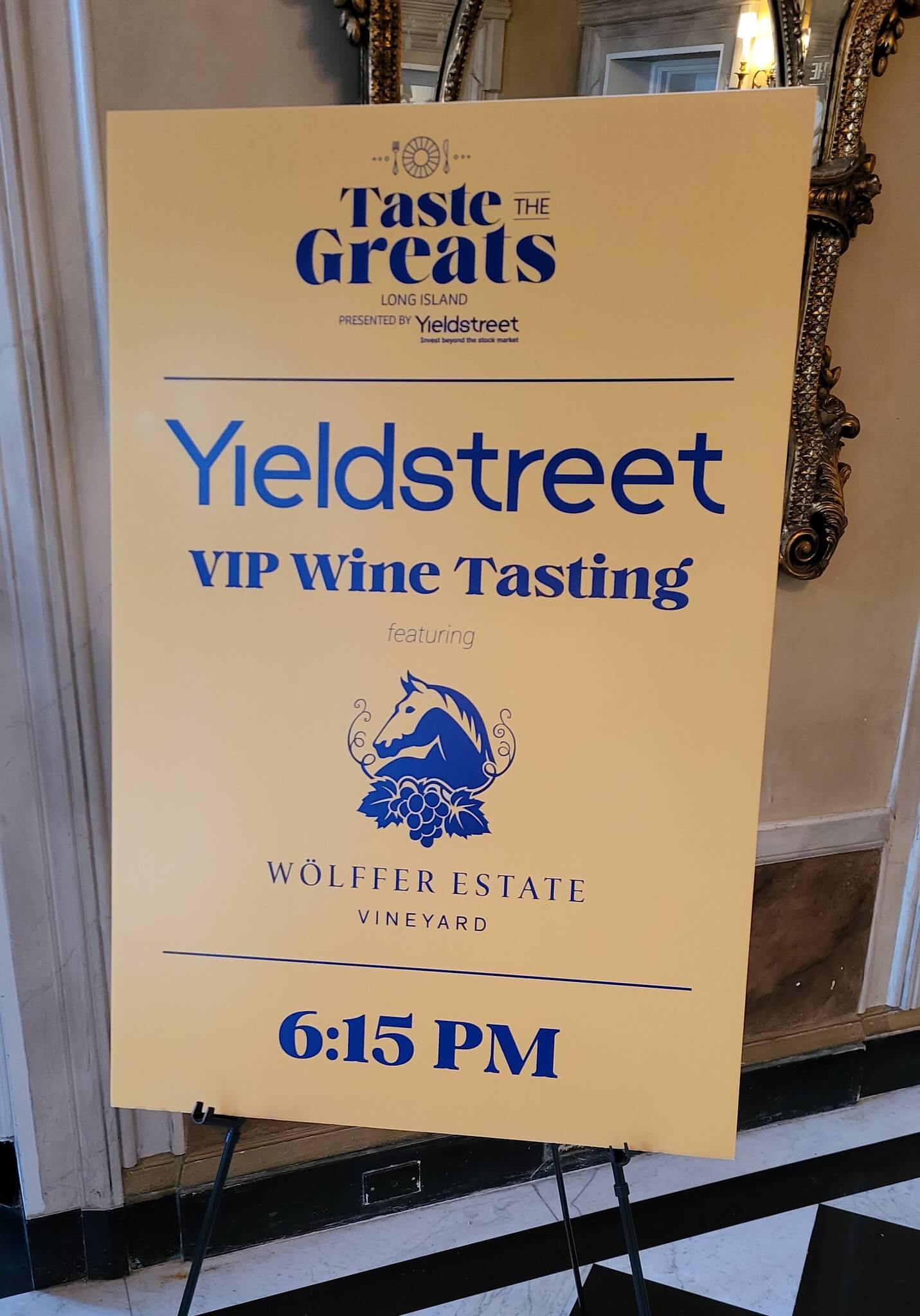 Yieldstreet wine tasting