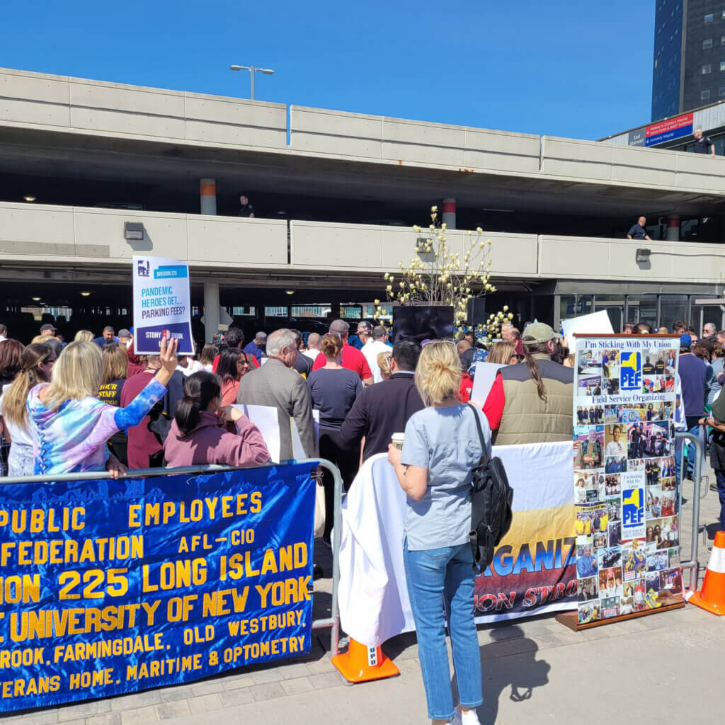Stony Brook University Hospital Workers, Students Fight Against