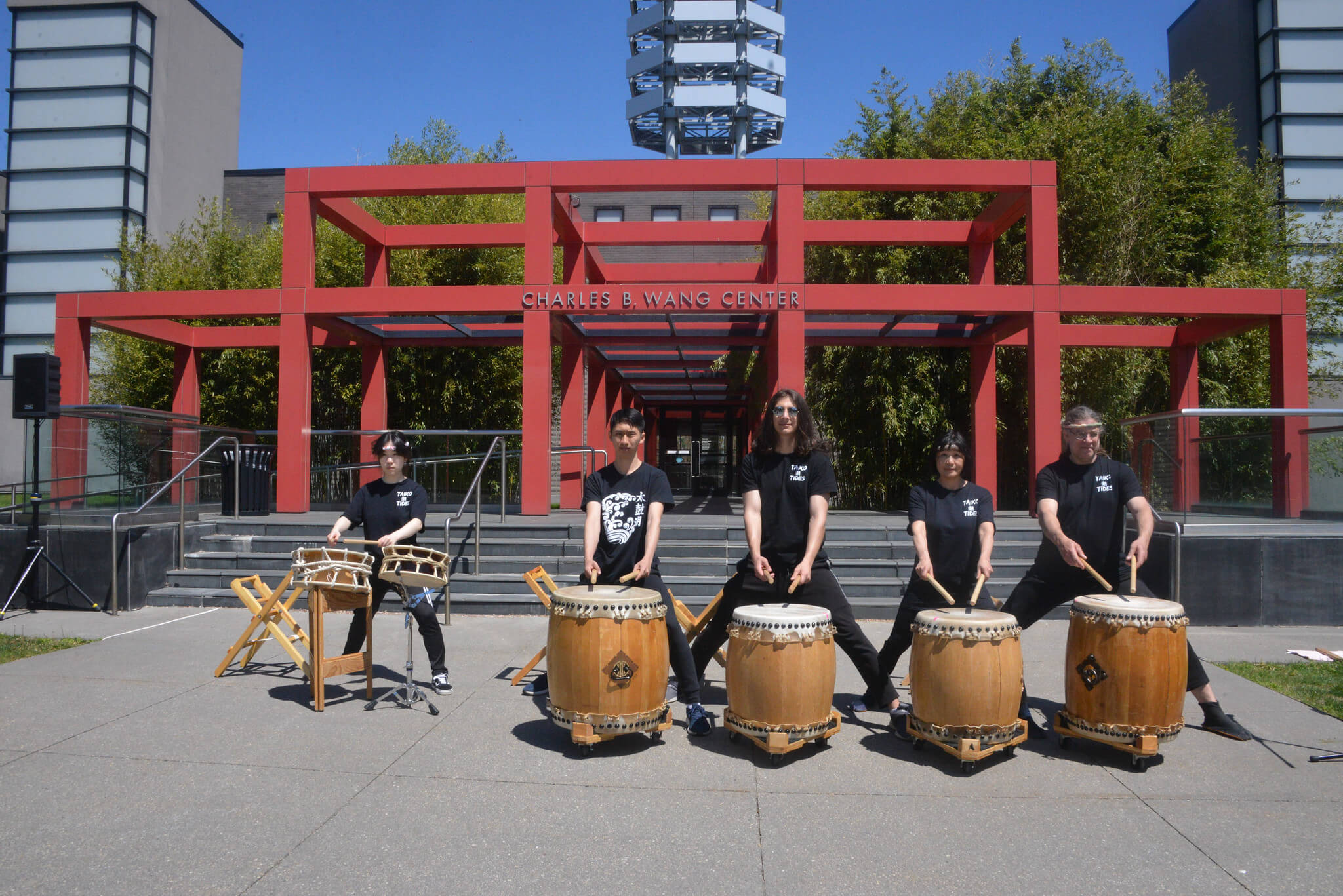 Image 9 Sarah Choi Brian Cheung. Guga Khidasheli Joe Dvorak Taiko Tide advisor