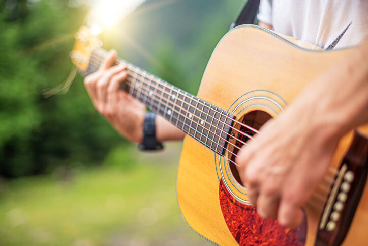 Acoustic Guitar Playing.