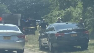 Unidentified human skeletal remains were found in West Islip (Long Island Press photo)