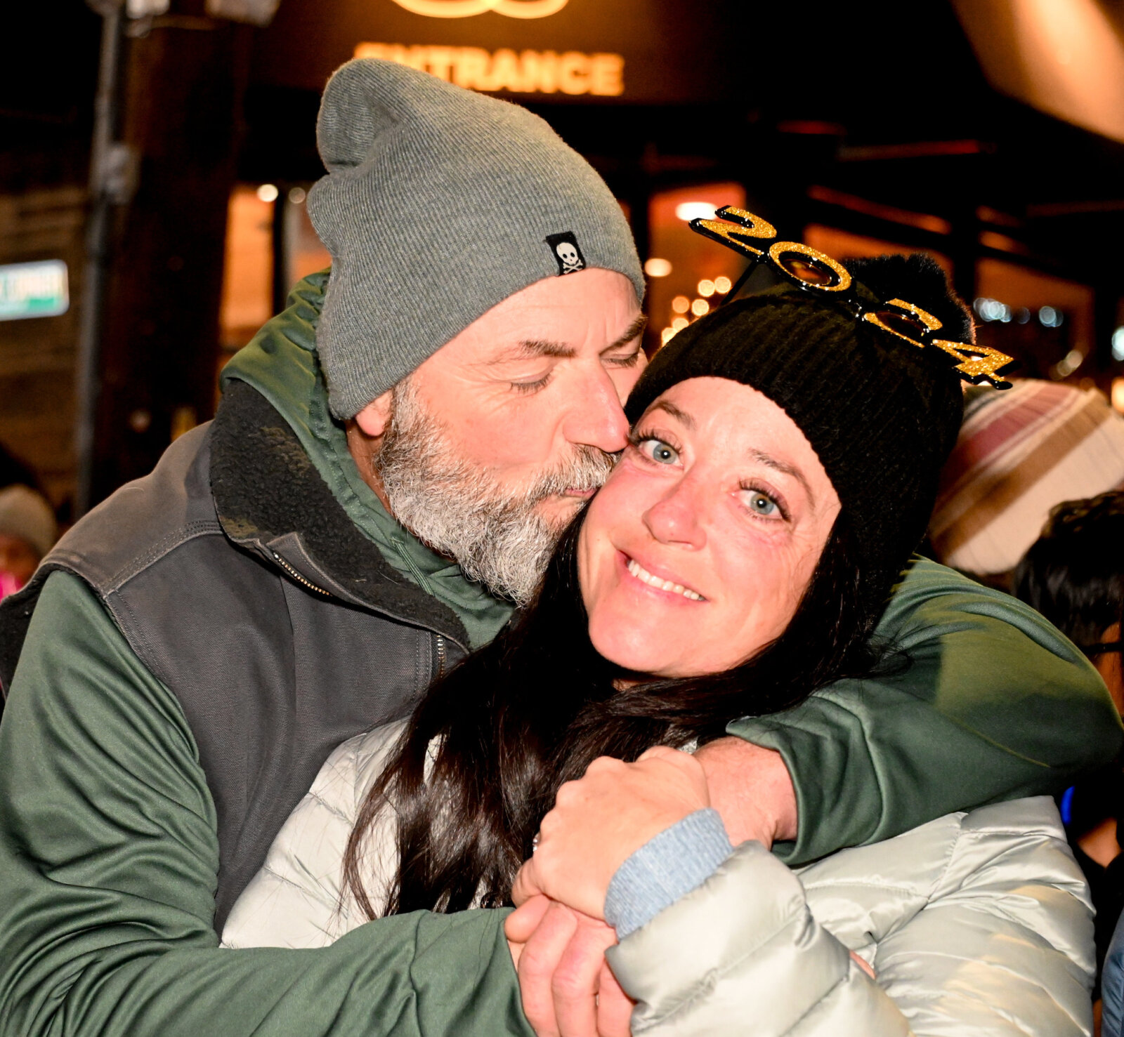 Huge Crowds at the Village of Lindenhurst New Year’s Eve 2024 Ball Drop