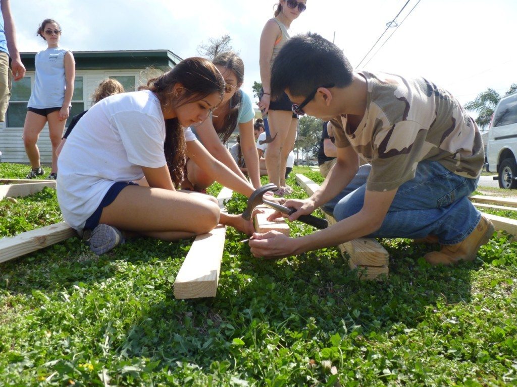 Our first day on our Habitat work site in St. Bernard’s Parish