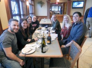 From left: Matthew Squicciarini, Maria Romano, Danielle Romano, Danielle Gaspe, Sina Windmuller, Mara V. Bollettieri and Tyler McCann
